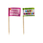 Avec les cure-dents drapeaux "Happy Birthday" de PAPSTAR GmbH (8 cm, paquet de 20), vous apportez une touche festive à vos délices de fête - des décorations amusantes et colorées pour chaque fête d'anniversaire!.