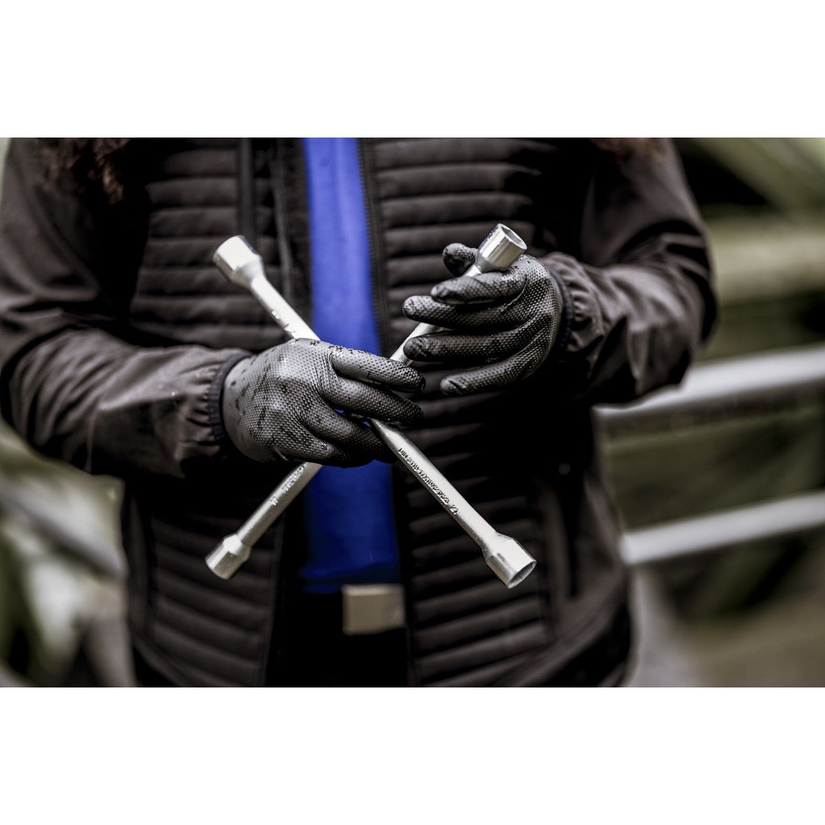 NITRAS TOUGH GRIP LIGHT, gants jetables en nitrile, noirs