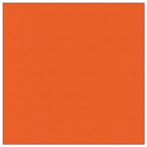 Une serviette carrée unie, orange vif, avec une structure subtile - idéale pour la décoration de table ou à combiner avec PAPSTAR GmbH 20 serviettes "ROYAL Collection" 1/4-pli 40 cm x 40 cm.