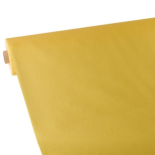 Un rouleau de nappe Starpak, semblable à du tissu, non-tissé "soft selection plus" est partiellement déroulé et présenté sur un fond blanc simple.