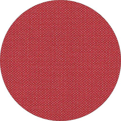 Un gros plan de la nappe Starpak, semblable à du tissu Vlies "soft selection plus" de Starpak, montre sa structure tissée rouge avec des fils d'entrelacement visibles - idéal pour ceux qui recherchent une nappe résistante, semblable à du tissu.