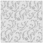 Die PAPSTAR 50 Servietten "ROYAL Collection" 1/4-Falz 40 x 40 cm grau der PAPSTAR GmbH sind elegante graue Servietten mit einem dezenten, sich wiederholenden Muster aus zarten Blumen- und Rankenmotiven für eine anspruchsvolle Tischgestaltung.