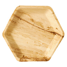 L'assiette PAPSTAR en feuille de palmier "pure" hexagonale (23,5 cm) en feuille de palmier écologique, avec un grain naturel - parfaite comme assiette jetable durable pour chaque fête. Contenu : 25 pièces, film rétractable. Marque : PAPSTAR GmbH.