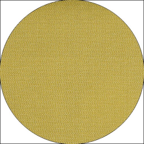 Un gros plan de la nappe Starpak, semblable à du tissu, Vlies "soft selection plus" montre une tache circulaire en tissu jaune avec une structure tissée en diagonale. Le tissu apparaît lisse et densément tissé sur un fond blanc.