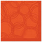 Les PAPSTAR 50 serviettes "ROYAL Collection" 1/4 pli 40 x 40 cm nectarine de la PAPSTAR GmbH apportent avec leur teinte carrée orange nectarine et leurs motifs circulaires subtils ainsi que leur bordure unie un style élégant à la table - idéal pour toute ambiance.