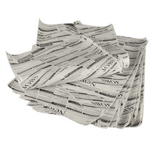 Une pile de PAPSTAR 5 papiers d'emballage « Newsprint » de PAPSTAR GmbH (3cm x 2cm) avec l'inscription « NEWS » et « JOBS » repose sur un fond blanc, rappelant les papiers d'emballage traditionnels.