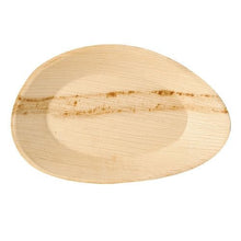 L'assiette ovale en feuille de palmier PAPSTAR (26x17 cm), écologique, carton de 25 pièces de PAPSTAR GmbH, est une assiette jetable durable de forme ovale avec un grain naturel - parfaite pour un dîner écologique.