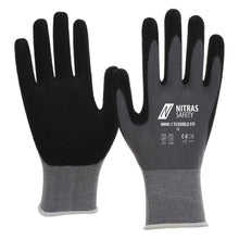 NITRAS FLEXIBLE FIT, gants de montage, gris / noir