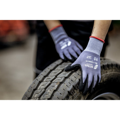 NITRAS FLEXIBLE FIT, gants de montage, gris / noir