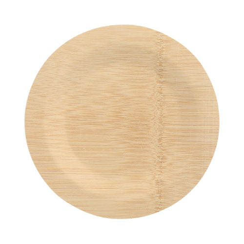 Le PAPSTAR 10 assiettes bambou « pur » rond du PAPSTAR GmbH est une assiette jetable ronde, claire, avec un grain naturel et une couture visible – idéale pour l'utilisation de vaisselle durable et biodégradable.
