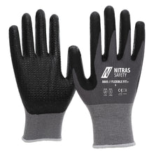NITRAS FLEXIBLE FIT+, gants de montage, gris / noir