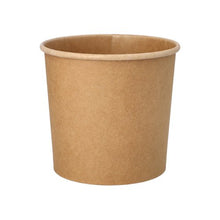 Un simple gobelet à soupe PAPSTAR en carton brun (760 ml, Ø 11,5 cm, 11 cm de haut), illustré avec un bord roulé sur fond blanc. 25 pièces dans le pack de PAPSTAR GmbH.