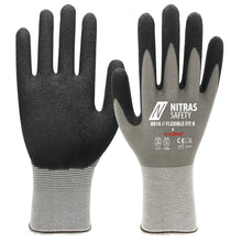 NITRAS FLEXIBLE FIT K, gants de montage, gris / noir