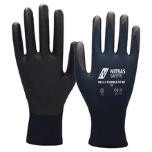 NITRAS FLEXIBLE FIT MF, gants de montage, bleu foncé / noir
