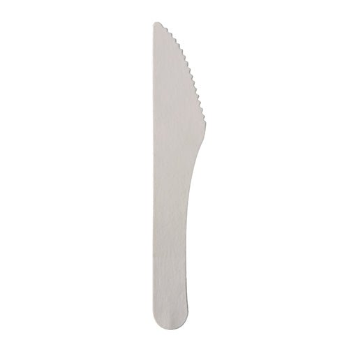 Un PAPSTAR couteau en papier "pure", 15,8 cm, blanc, écologique - couteau jetable de PAPSTAR GmbH dans le sachet (20 pièces), idéal pour des décisions de couverts durables.