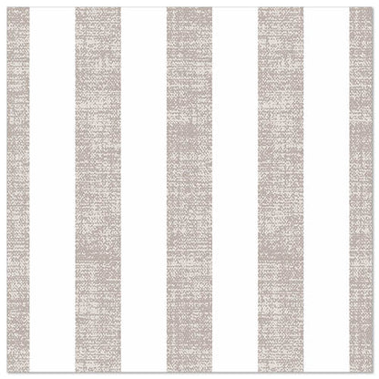 Un motif carré avec des rayures verticales alternées, texturées en gris clair et blanc uni, inspiré par les 50 serviettes "ROYAL Collection" 1/4 pliée 40 x 40 cm gris de PAPSTAR GmbH.
