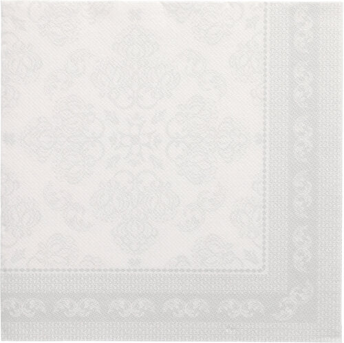 PAPSTAR 50 Servietten "ROYAL Collection" 1/4-Falz, 40 x 40 cm, weiß - elegante Papierservietten von PAPSTAR GmbH für stilvolle Anlässe.