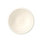 Un bol rond et blanc PAPSTAR en bagasse "pure" (Ø 11,2 cm, 200 ml, 200 pièces) de PAPSTAR GmbH est représenté vide vu de dessus sur un fond blanc. Le bol est écologique.
