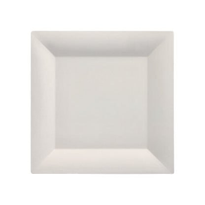 Le plateau de fingerfood PAPSTAR carré (20,3 cm, blanc) en bagasse écologique est biodégradable - parfait pour des événements durables. 25 pièces dans un pack sous film rétractable de PAPSTAR GmbH.