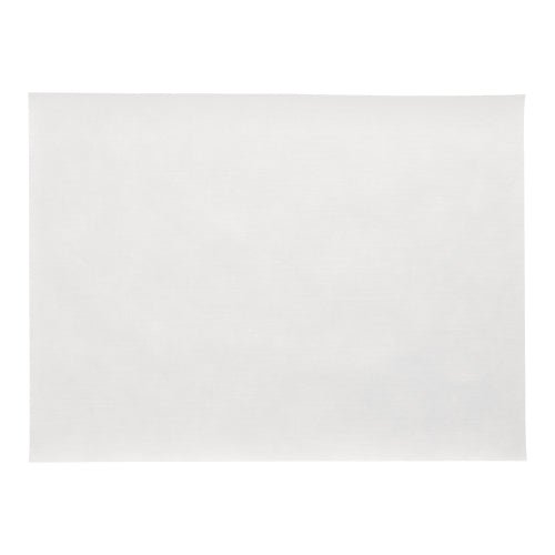 Un ensemble de 100 sets de table, ressemblant à du tissu, en non-tissé "soft selection plus" (30 x 40 cm) de la société PAPSTAR est illustré inutilisé et non étiqueté sur un fond blanc, mettant en valeur sa texture douce et semblable à du tissu ainsi que son design simple, blanc et rectangulaire.