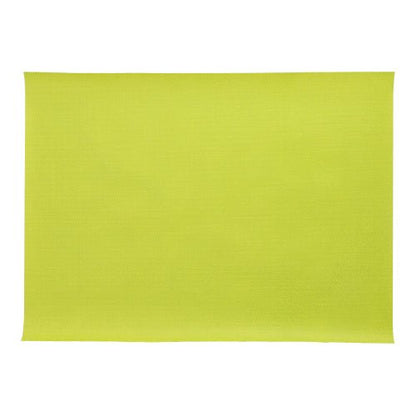 Les 100 sets de table, ressemblant à du tissu, en non-tissé "soft selection plus" (30 x 40 cm) de la société PAPSTAR sont des tapis rectangulaires vert citron avec une surface légèrement texturée - parfaits pour une table dressée avec style.