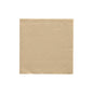 Une seule serviette PAPSTAR (pliage 1/4, 24x24 cm, sable) de la "DAILY Collection" de la société PAPSTAR GmbH, représentée à plat sur un fond blanc.
