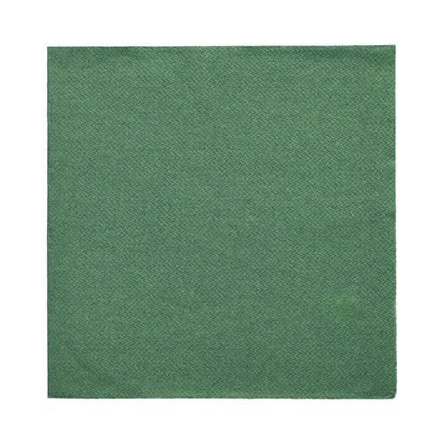 Une simple serviette verte carrée de PAPSTAR GmbH, partie des 20 serviettes "DAILY Collection" (1/4 pli, 32x32 cm), dispose d'un motif de structure discret - idéal pour une décoration de table élégante et présentée sur un fond blanc.