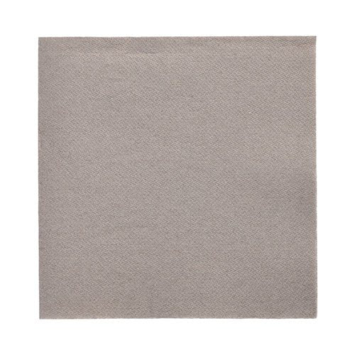 Les PAPSTAR 20 serviettes "DAILY Collection" 1/4-pli 32x32cm de PAPSTAR GmbH sont des serviettes gris clair, discrètement structurées, idéales pour la décoration de table et représentées sur fond blanc.