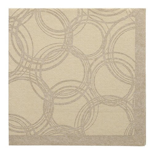 Les PAPSTAR 50 serviettes "ROYAL Collection" pliage 1/4 (40 x 40 cm, sable) de PAPSTAR GmbH se distinguent par un design élégant, discret et une bordure solide pour une décoration de table raffinée.