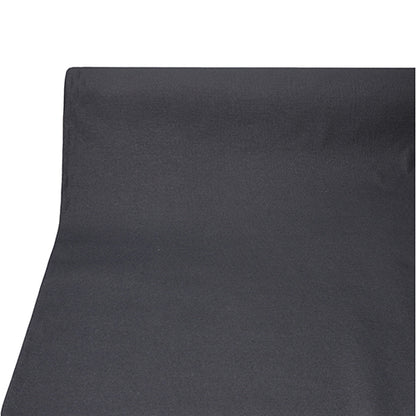 Une nappe de 20 m x 1,18 m de la PAPSTAR GmbH de la collection ROYAL, en PV-Tissue Mix de haute qualité avec une texture semblable à du tissu, est déroulée sur une surface blanche plane.