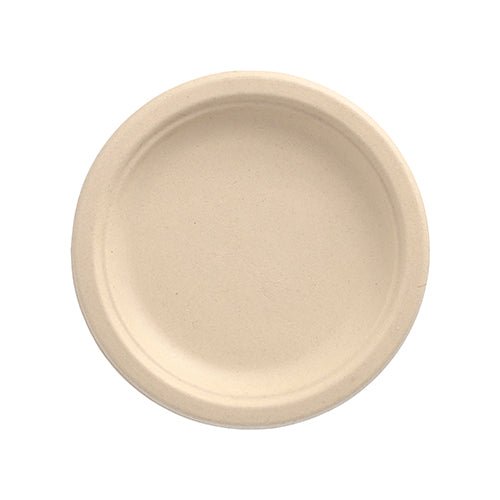 Le PAPSTAR 50 assiettes, canne à sucre "pure" de PAPSTAR GmbH est une assiette ronde simple avec un bord surélevé - parfait comme assiette en carton durable pour toute occasion.