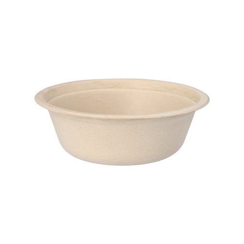 Les bols « pure » de la PAPSTAR GmbH en canne à sucre (12 pièces) sont beiges, ronds et biodégradables. Fabriqués à partir de canne à sucre écologique - un choix durable pour des bols jetables.