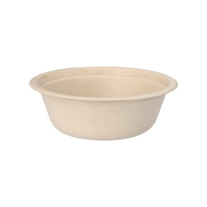 Les bols « pure » de la PAPSTAR GmbH en canne à sucre (12 pièces) sont beiges, ronds et biodégradables. Fabriqués à partir de canne à sucre écologique - un choix durable pour des bols jetables.