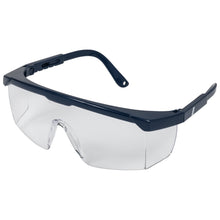 NITRAS VISION PROTECT BASIC, lunettes de branche, transparent / bleu marine, plastique EN 166 | Paquet (12 pièces)