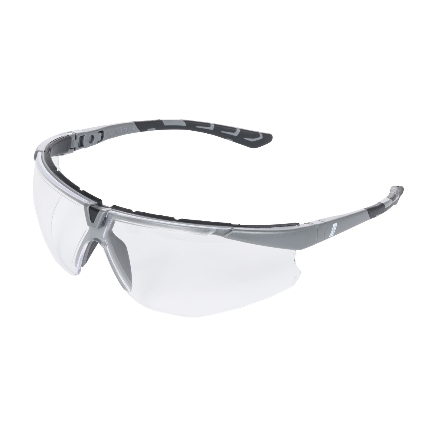NITRAS VISION PROTECT PREMIUM, lunettes de branche, transparent / gris, plastique ISO 16321-1 | Paquet (12 pièces)