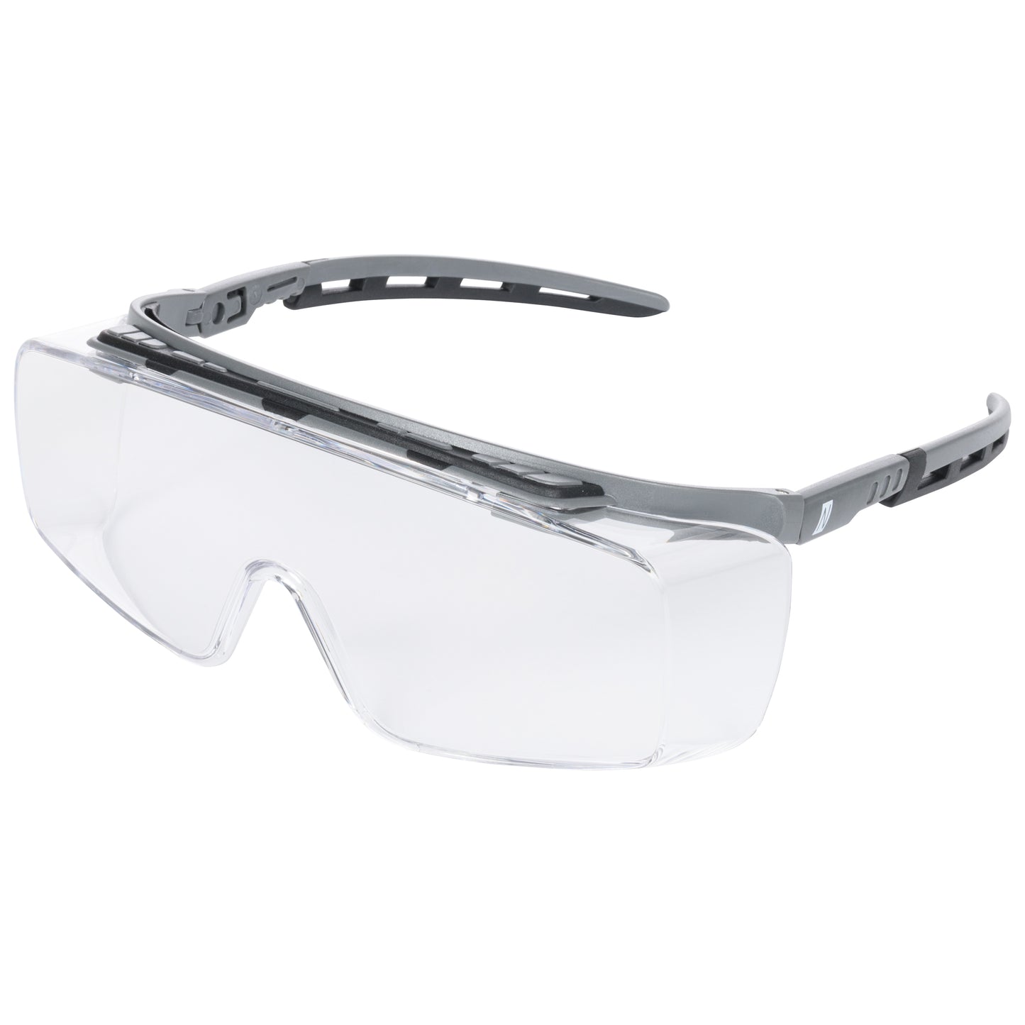NITRAS VISION PROTECT PREMIUM, lunettes de branche, transparent / gris, plastique ISO 16321-1 | Paquet (10 pièces)