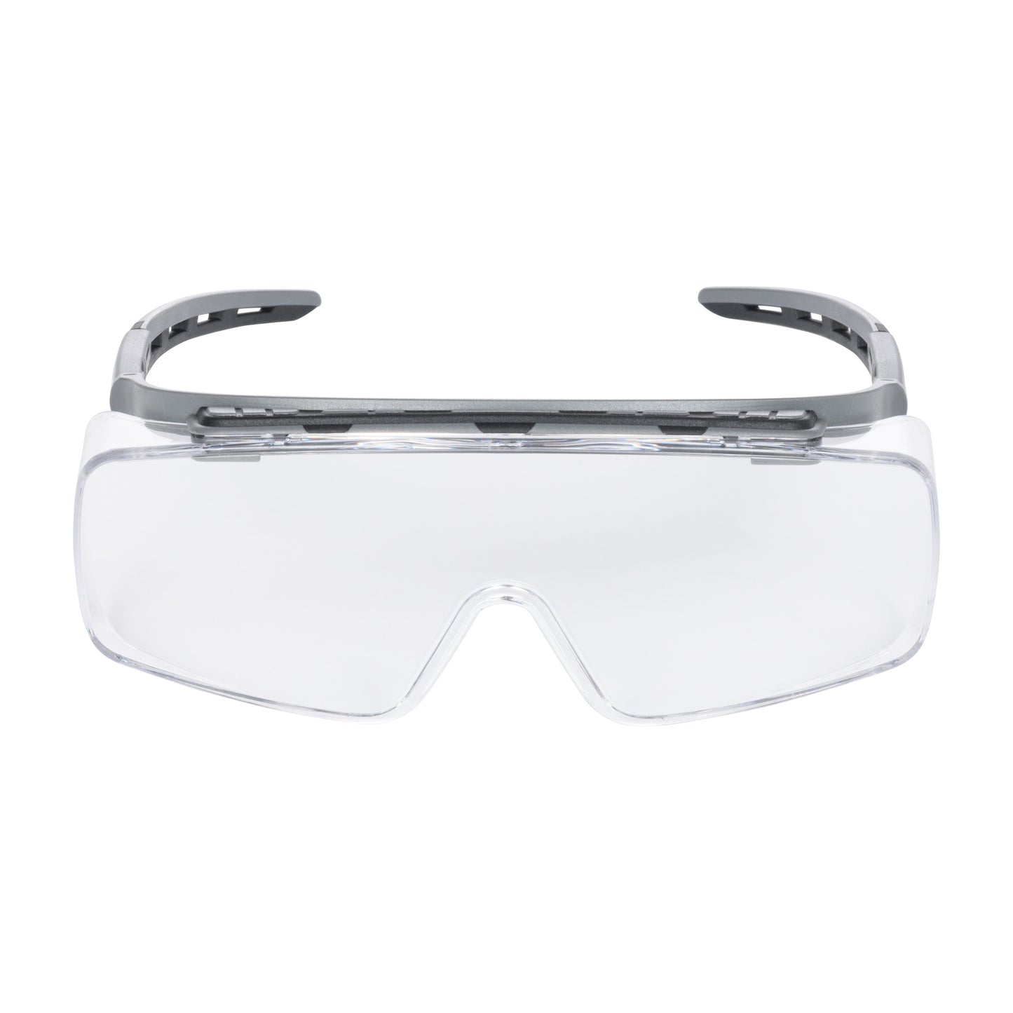NITRAS VISION PROTECT PREMIUM, lunettes de branche, transparent / gris, plastique ISO 16321-1 | Paquet (10 pièces)