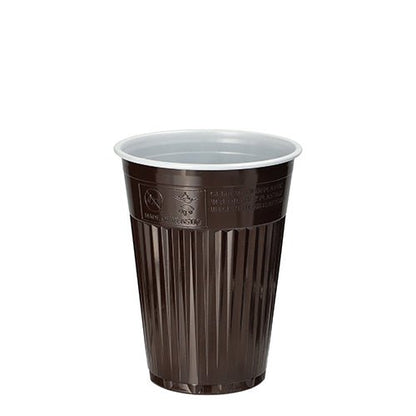 Le gobelet automatique thermo Starpak 100 (PS, 0,18 l, Ø 7,03 cm, 9 cm) en marron/blanc avec une surface extérieure nervurée et une surface intérieure lisse se tient debout – idéal pour garder les boissons chaudes en déplacement. Livré en paquet de 100.