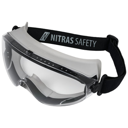 NITRAS VISION PROTECT, lunettes de vision complète, EN 166 PVC | Paquet (12 pièces)
