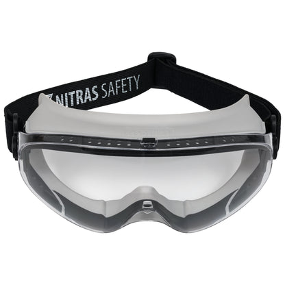 NITRAS VISION PROTECT, lunettes de vision complète, EN 166 PVC | Paquet (12 pièces)