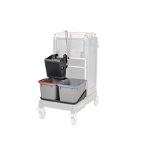 Numatic SRK1S noir - Presse universelle VA, seau 2 x 17 L gris, cuve pour seau | Paquet (1 pièce)