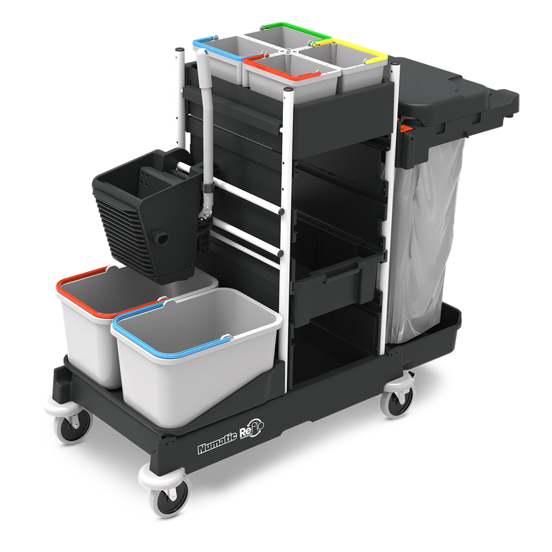 Chariot de nettoyage Numatic ProCar 7G Noir (SM1) | Paquet (1 pièce)