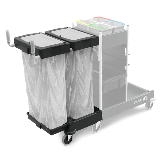 Kit d'extension de poubelle Numatic 240 litres pour SM-4, revêtement en poudre, noir (Reflo) | Paquet (1 pièce)