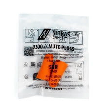 NITRAS MUTE PLUGS, bouchons d'oreille, orange, EN 352-2, 250 paires / boîte UE | Paquet (1 pièce)