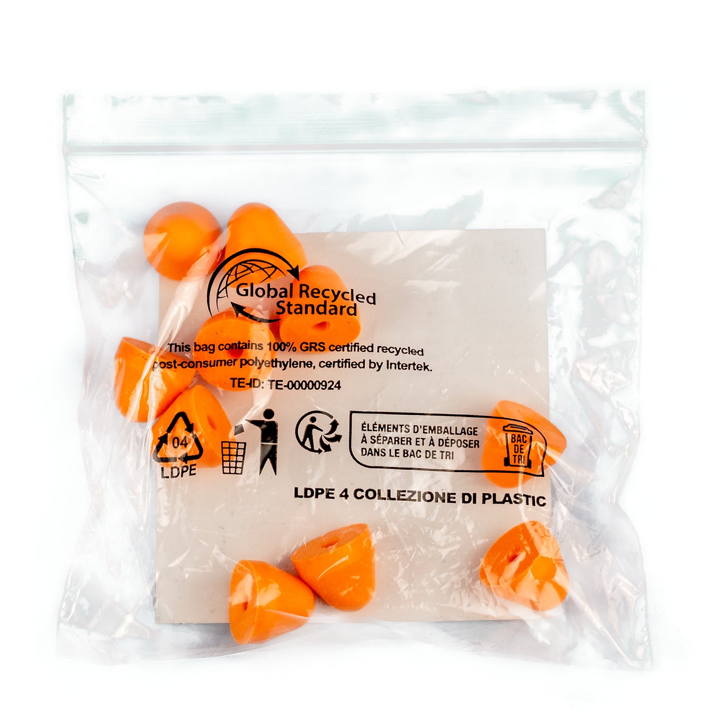 Bouchons d'oreilles NITRAS, orange, EN 352, sachet de 5 paires | Paquet (1 pièce)