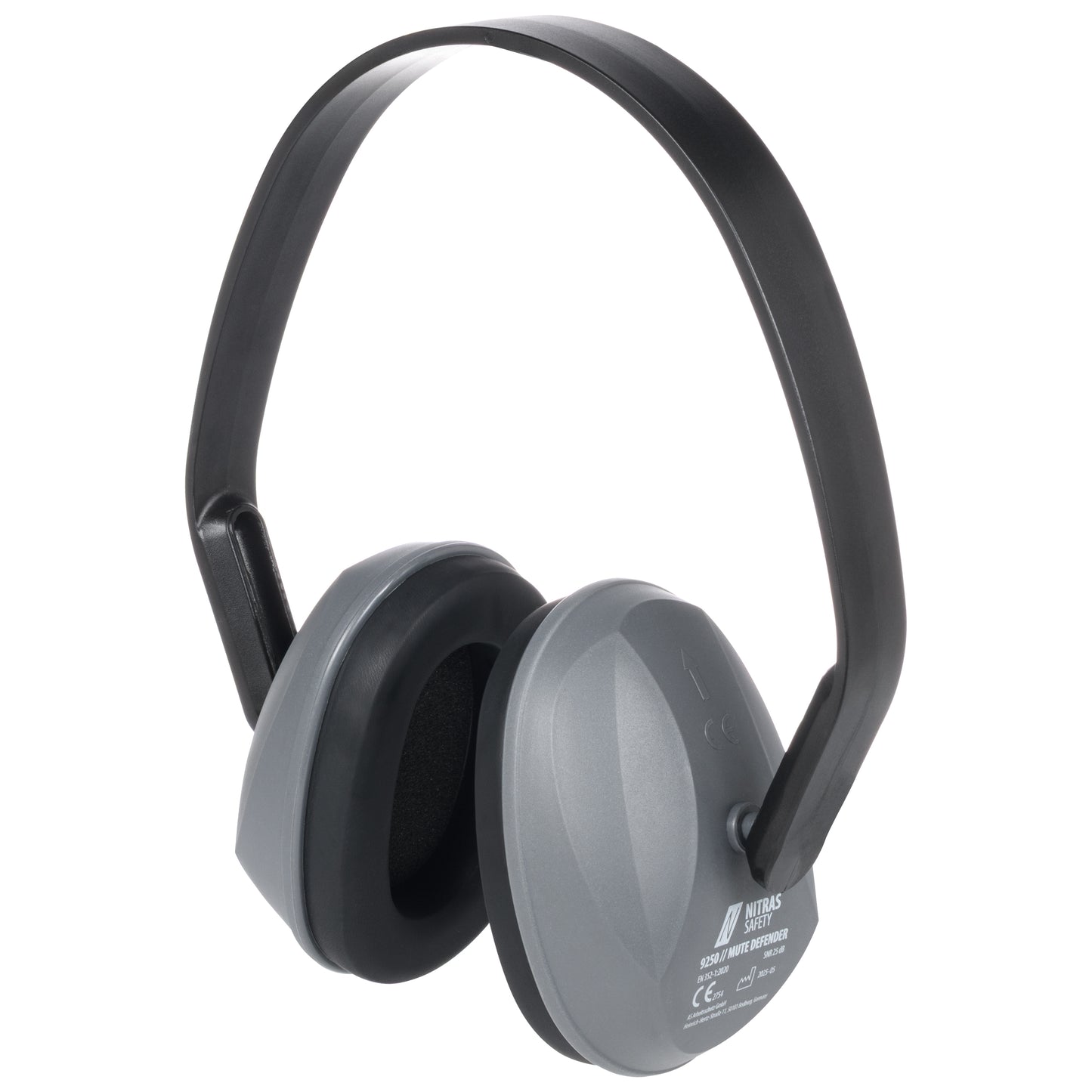 NITRAS MUTE DEFENDER, cache-oreilles, anthracite / noir, plastique EN 352-1 | Paquet (1 pièce)