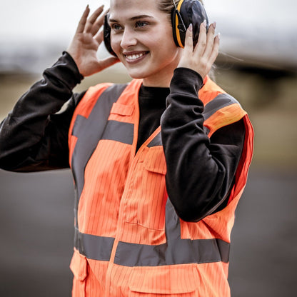 NITRAS MUTE DEFENDER PRO, cache-oreilles, noir / jaune, plastique EN 352-1 | Paquet (1 pièce)