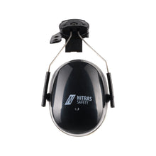 NITRAS MUTE DEFENDER PRO, cache-oreilles, noir / jaune, plastique EN 352-3 | Paquet (1 pièce)