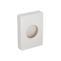 La boîte hygiénique DEISS 99301 Dispenser (100x139,5x27,5 mm, blanc) de EMIL DEISS KG est une plaque murale blanche et rectangulaire avec une ouverture centrale pour le passage des câbles ou le stockage hygiénique dans les établissements médicaux. Emballage : 25 pièces.
