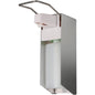 Le distributeur à levier mural Abena Re-Seller GmbH AL500A (500 ml, aluminium/blanc) est un distributeur mural avec un réservoir transparent et un long levier en métal pour une utilisation facile de savon ou de désinfectant. Livré dans un emballage.